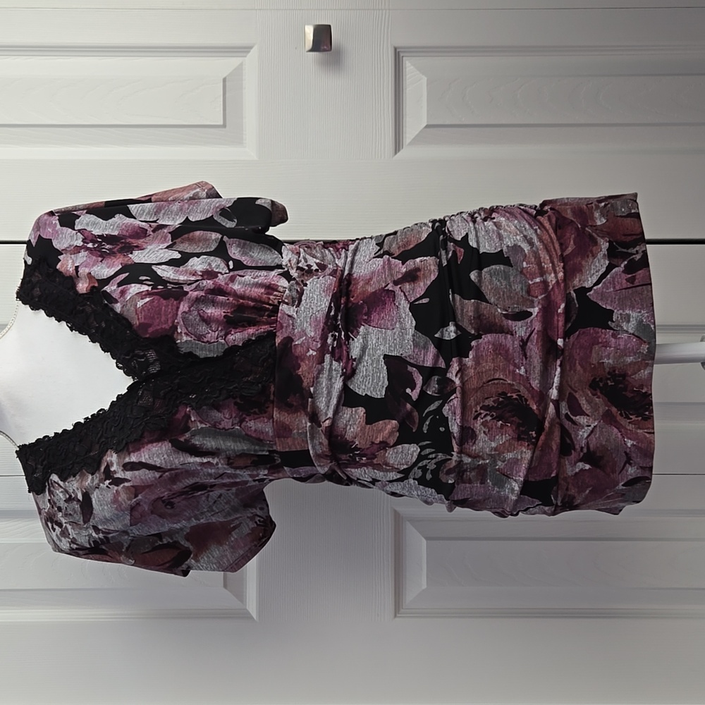 Maurices | Pink, Purple, Black Blouse